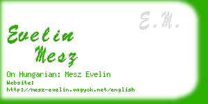 evelin mesz business card